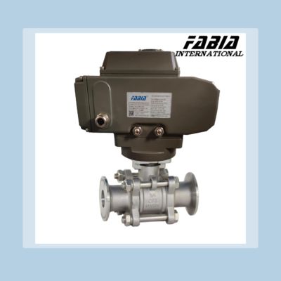 Precise Electric High Pressure Three Piece Ball Valve With Internal Teeth Convenient