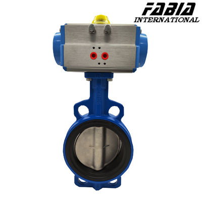 Clamp Pneumatic Butterfly Valve Karoseri Baja Karbon Soft Seal Butterfly Valve