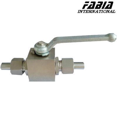 Tekanan tinggi katup bola stainless steel berujung penguncian anti kebocoran untuk pertambangan dan metalurgi dan pengolahan air