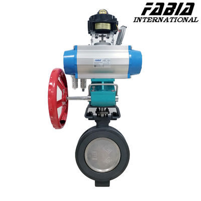 Resistensi Fluida Kecil Pneumatic Actuator yang Dioperasikan Klep Kupu-kupu