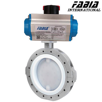 2.5 Inch 3 Inch 4 Inch Ringan Flanged Pneumatic Butterfly Valve Control