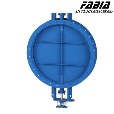 50mm 400mm 300mm Carbon Steel Flanged Ventilasi Klep Kupu-kupu