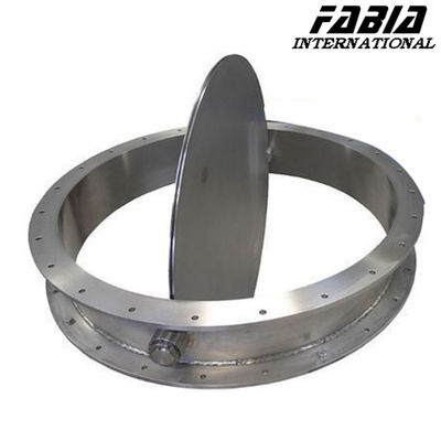 200mm 150mm 110mm Stainless Steel Flanged Ventilasi Klep Kupu-kupu Untuk Lini Air
