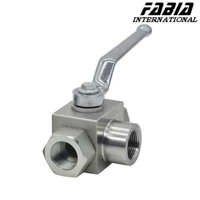 Gas Tekanan Tinggi Pvc Ball Valve Manual Tipe L Tiga Cara
