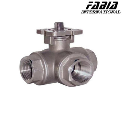 Stainless Steel Ball Valve Thread Ball Valve Valve Tiga arah