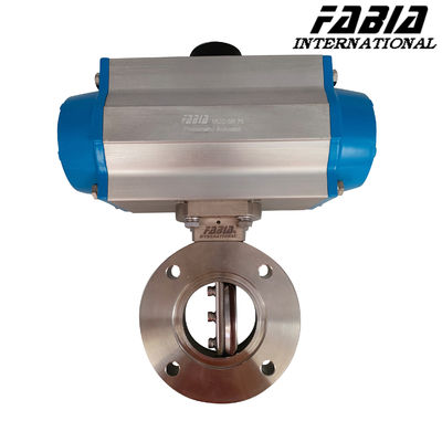 Pneumatic Hard Seal Untuk Clamp Klep Kupu-kupu Baja tahan karat