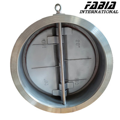 Ventilasi Klep Kupu-kupu Industri Baja tahan karat Diameter besar DN500