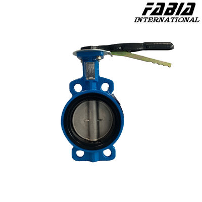DN125 Klep Kupu-kupu Baja Karbon Dengan Segel EPDM Dan Plat Baja Rostless Untuk Ventilasi