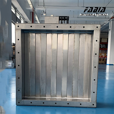 500*500 stainless steel Louver Valve Precise Flow Control Untuk Pengumpulan debu dan sistem filtrasi