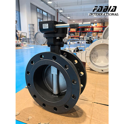 DN200 Worm Gear Manual Stainless Steel Performance Tinggi Double eksentrik Klep Kupu-kupu Klep Air