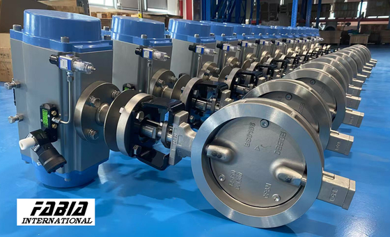 100mm Pneumatic Actuated Butterfly Valve Integrasi Tanpa Sambungan Ketahanan Korosi