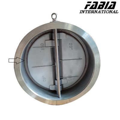 Katup Kupu-Kupu Industri Baja Tahan Karat Diameter Besar DN500 Katup Ventilasi