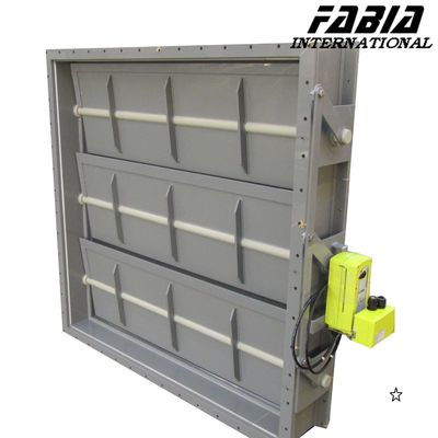 Gambar Kustom Katup Flapper Industri Cerobong Asap Listrik Baja Tahan Karat Bahan Lainnya
