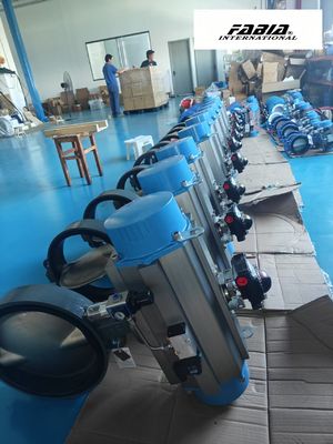  Pneumatic  Butterfly Valve CLAMP STAINLESS STEEL 304